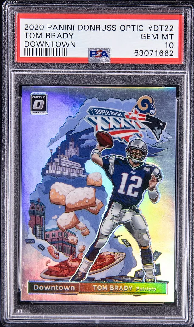 2020 Panini Donruss Optic Tom Brady Downtown #DT-22 card image