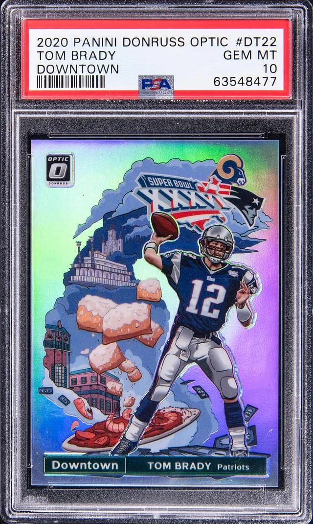 2020 Panini Donruss Optic Tom Brady Downtown #DT22 card image