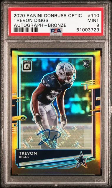 2020 Panini Donruss Optic Trevon Diggs Autograph-Bronze #110 card image