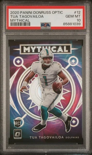 2020 Panini Donruss Optic Tua Tagovailoa Mythical #MV-12 card image