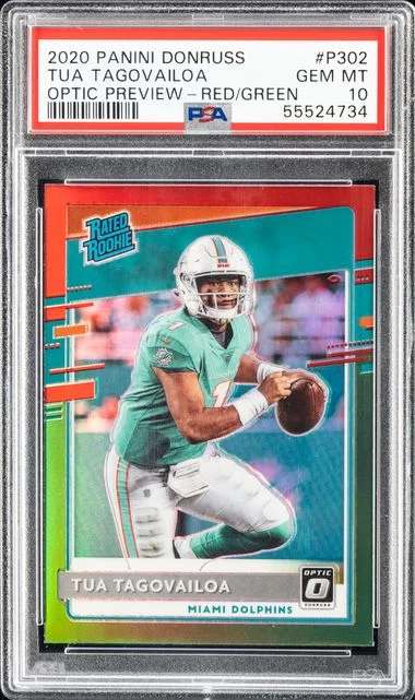 2020 Panini Donruss Optic Tua Tagovailoa Preview #P-302 card image