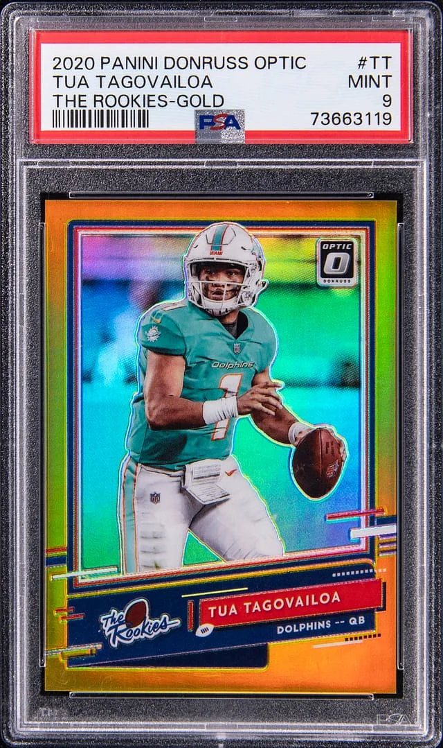 2020 Panini Donruss Optic Tua Tagovailoa The Rookies Autograph #TR-TT card image