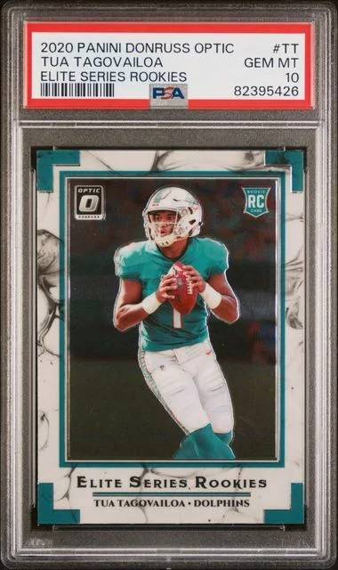 2020 Panini Donruss Optic Tua Tagovailoa Elite Series Rookies #TT card image