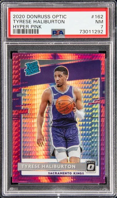 2020 Panini Donruss Optic Tyrese Haliburton Holo #162 card image