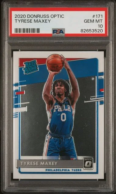 2020 Panini Donruss Optic Tyrese Maxey #171 card image