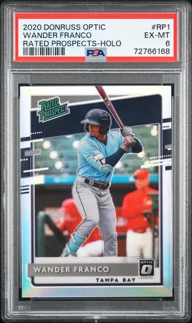 2020 Panini Donruss Optic Wander Franco Rated Prospects Holo #RP-1 card image