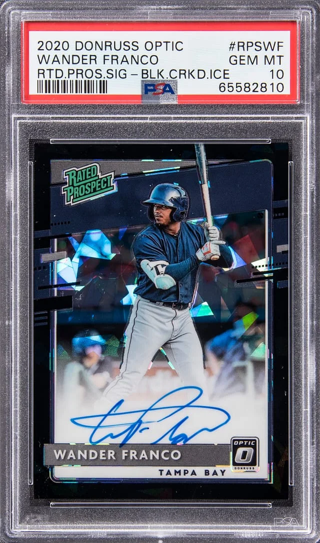 2020 Panini Donruss Optic Wander Franco Rated Prospects Signature-White Mojo #RPS-WF card image