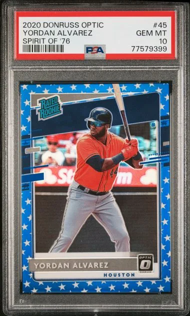 2020 Panini Donruss Optic Yordan Alvarez Spirit Of '76 #45 card image