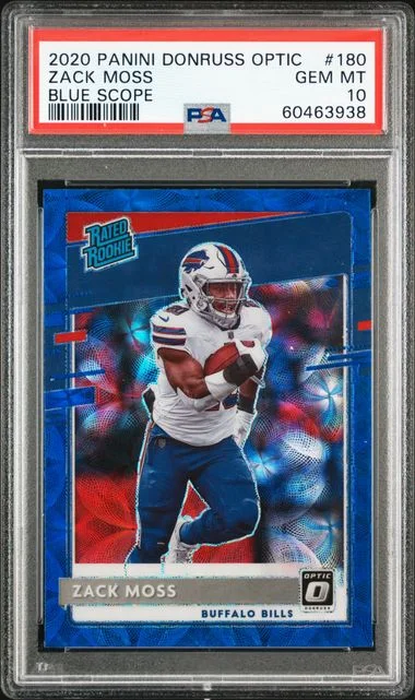2020 Panini Donruss Optic Zack Moss #180 card image