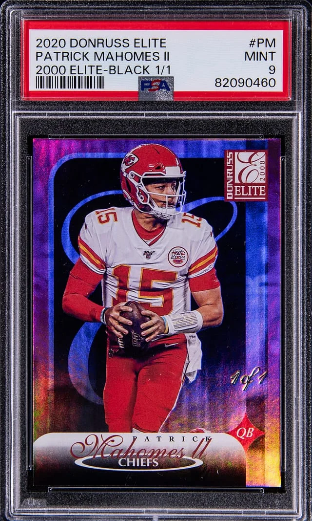 2020 Panini Donruss Patrick Mahomes II Elite 2000 Elite Black #2KE-PM card image