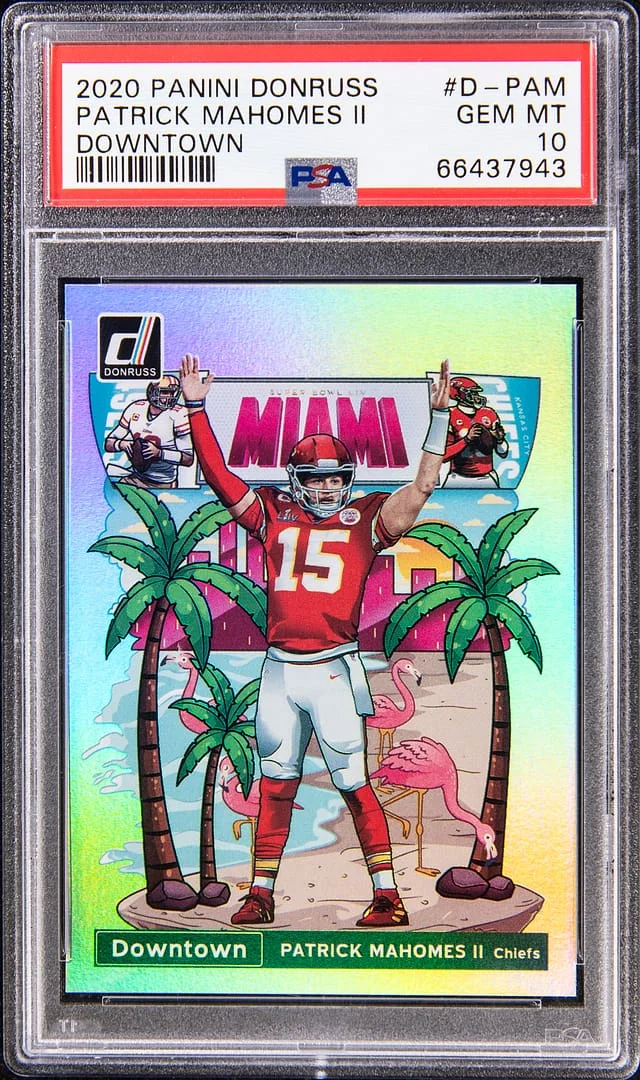 2020 Panini Donruss Patrick Mahomes II Downtown #D-PAM card image