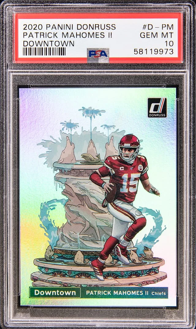 2020 Panini Donruss Patrick Mahomes II Downtown #D-PM card image