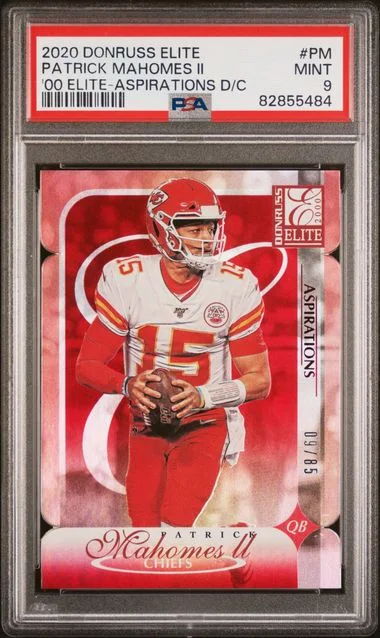 2020 Panini Donruss Patrick Mahomes II Elite 2000 Elite Aspirations Die-Cut #PM card image