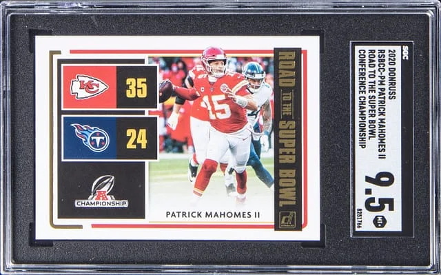 2020 Panini Donruss Patrick Mahomes II Road To The Super Bowl Conference Championship #RSBCC-PM card image