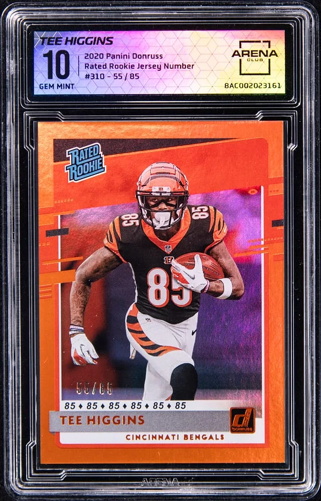 2020 Panini Donruss Tee Higgins - AC Rated Jersey Number #310 card image