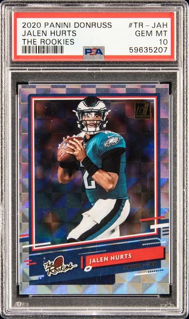 2020 Panini Donruss The Rookies Tr-Jah Jalen Hurts #no-number card image