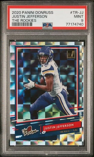 2020 Panini Donruss The Rookies Tr-Jj Justin Jefferson #no-number card image