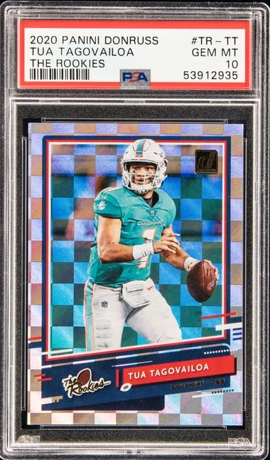 2020 Panini Donruss The Rookies Tr-Tt Tua Tagovailoa #no-number card image