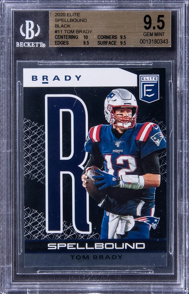 2020 Panini Donruss Tom Brady Elite Football Black Spellbound #11 card image