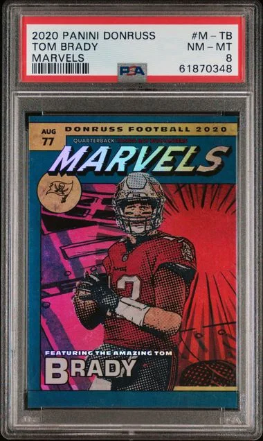 2020 Panini Donruss Tom Brady Marvels #M-TB card image