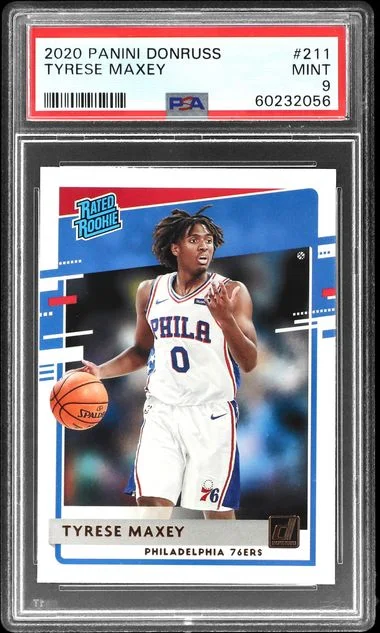 2020 Panini Donruss Tyrese Maxey #211 card image