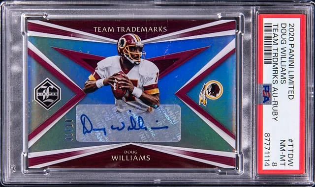 2020 Panini Doug Williams Limited Team Trademarks Autograph Ruby #TTDW card image