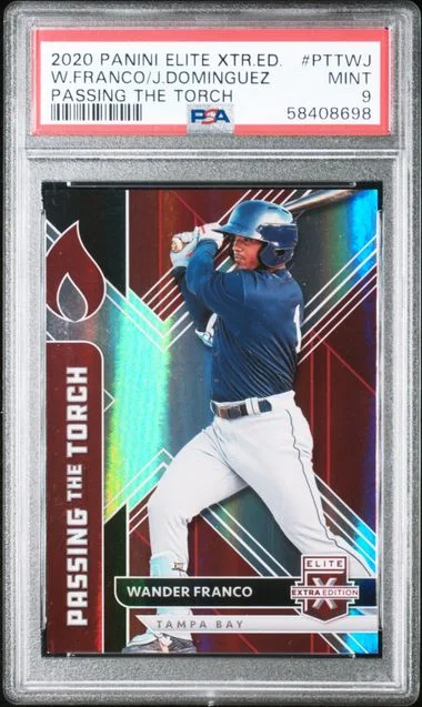 2020 Panini Elite Extra Edition Jasson Dominguez/Wander Franco Passing The Torch #PTT-WJ card image