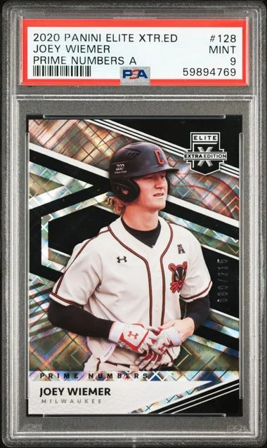 2020 Panini Elite Extra Edition Joey Wiemer #128 card image