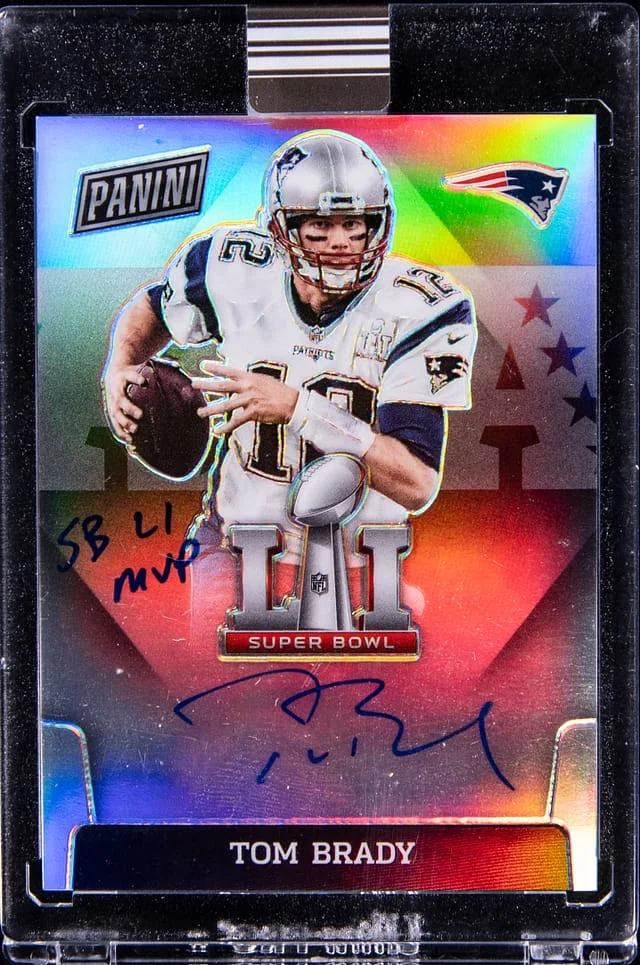 2020 Panini Eminence Tom Brady Super Bowl MVP Signatures #SBLI-TB card image