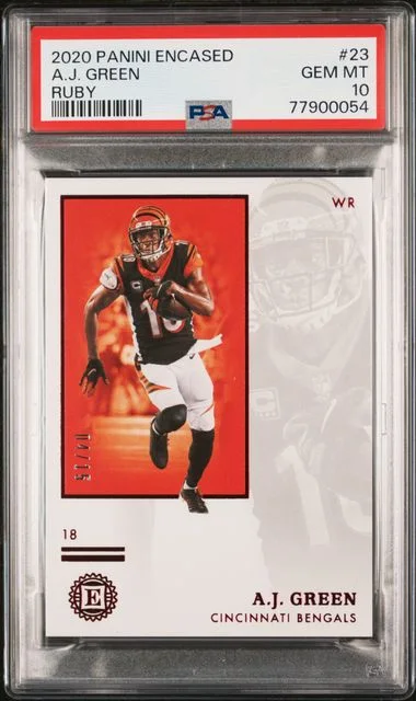 2020 Panini Encased A.J. Ruby #23 card image