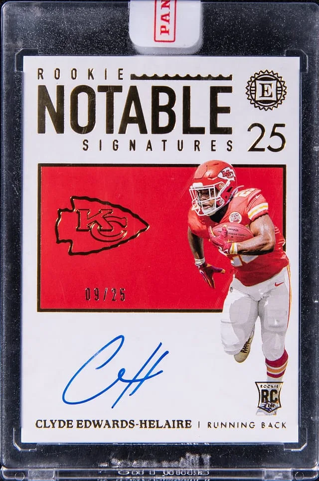2020 Panini Encased Clyde Edwards-Helaire Notable Signatures #RNS-CE card image