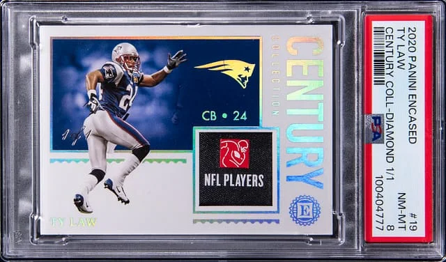 2020 Panini Encased Ty Law Century Collection Diamond #CC-19 card image