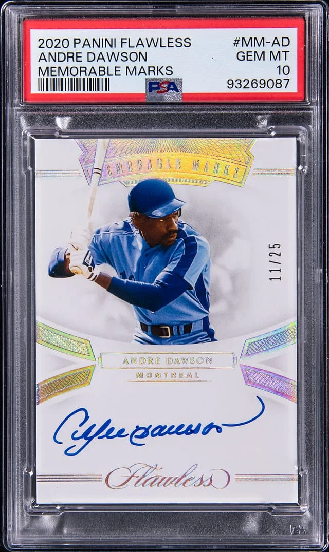 2020 Panini Flawless Andre Dawson Memorable Marks #MM-AD card image