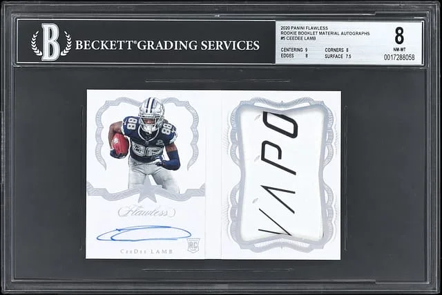 2020 Panini Flawless CeeDee Lamb #RBA-CDL card image