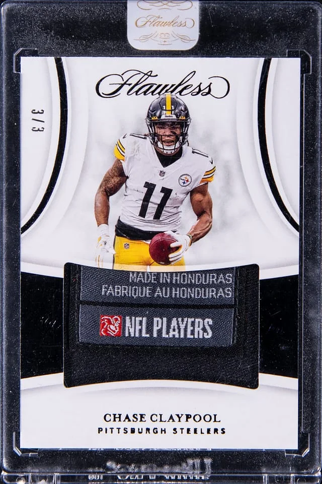 2020 Panini Flawless Chase Claypool Laundry Swatches Black #SSL-CCL card image