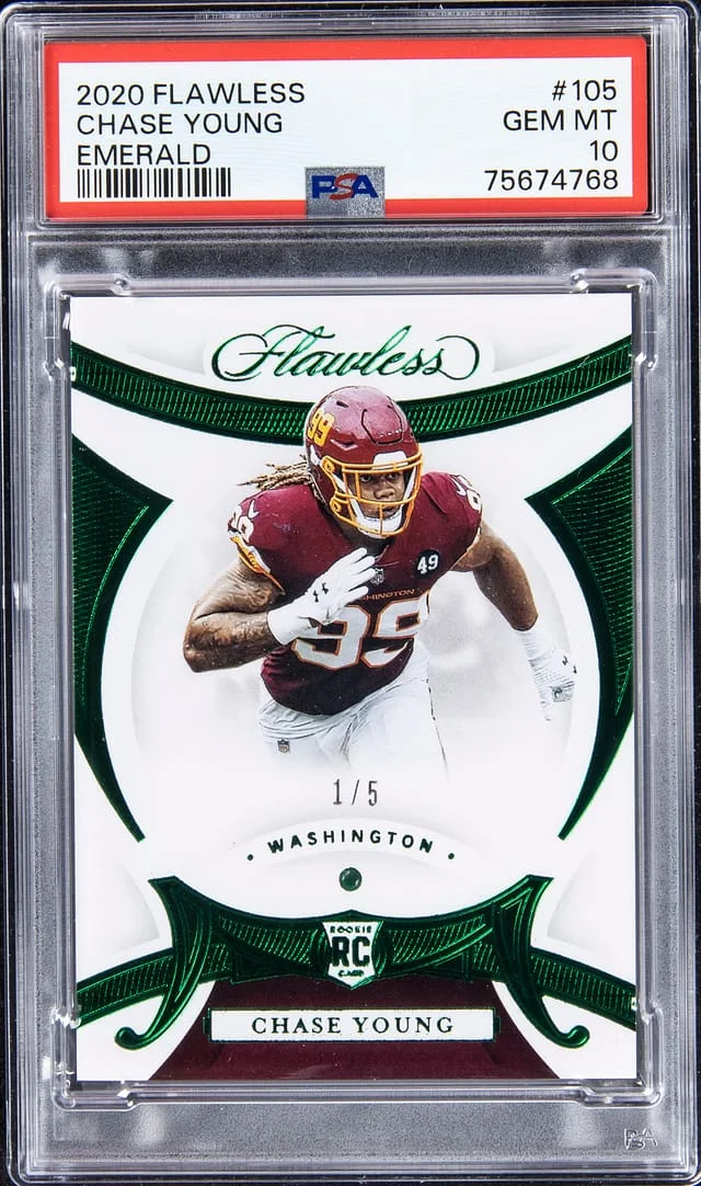 2020 Panini Flawless Chase Young Emerald #105 card image