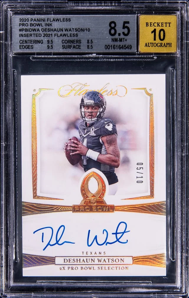 2020 Panini Flawless Deshaun Watson Pro Bowl Ink #PRI-DWA card image