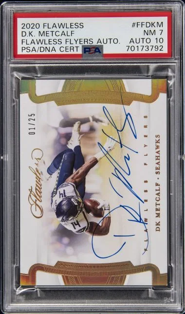 2020 Panini Flawless Dk Metcalf Flawless Flyers Autographs #FFDKM card image