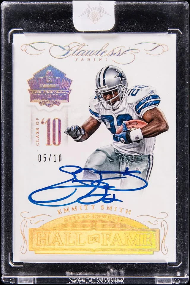 2020 Panini Flawless Emmitt Smith Hall Of Fame Class Of '10 Autograph #HOF-ES card image