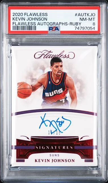 2020 Panini Flawless Flawless Autographs Ruby Autkjo Kevin Johnson #no-number card image