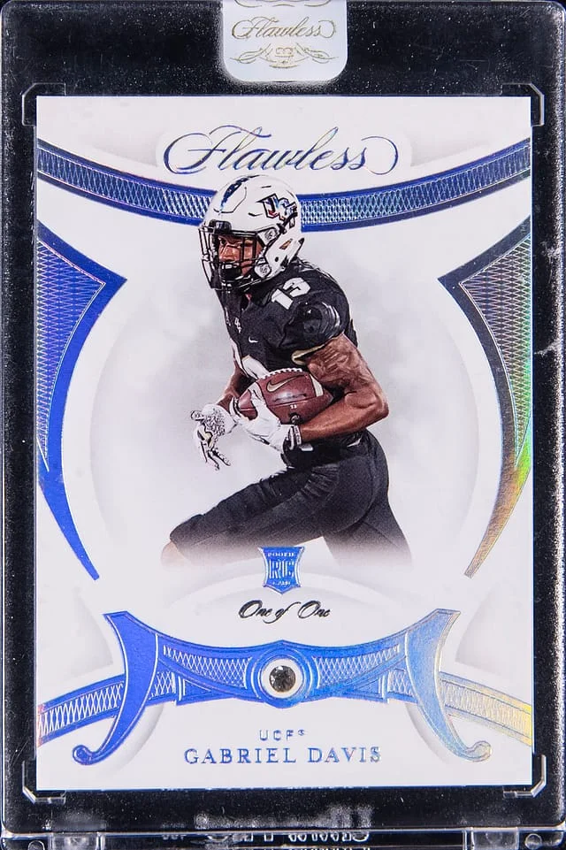 2020 Panini Flawless Gabe Davis Relic - Panini Encased Collegiate #42 card image