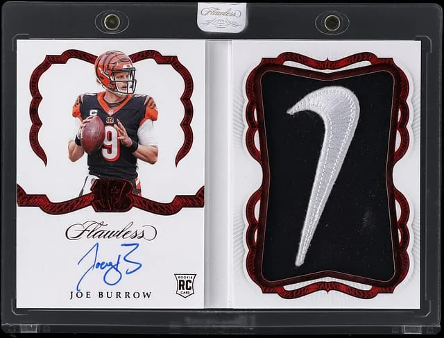 2020 Panini Flawless Joe Burrow Booklet Autographs #RBA-JBU card image