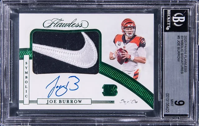 2020 Panini Flawless Joe Burrow Symbolic Signatures #SLS-JBU card image