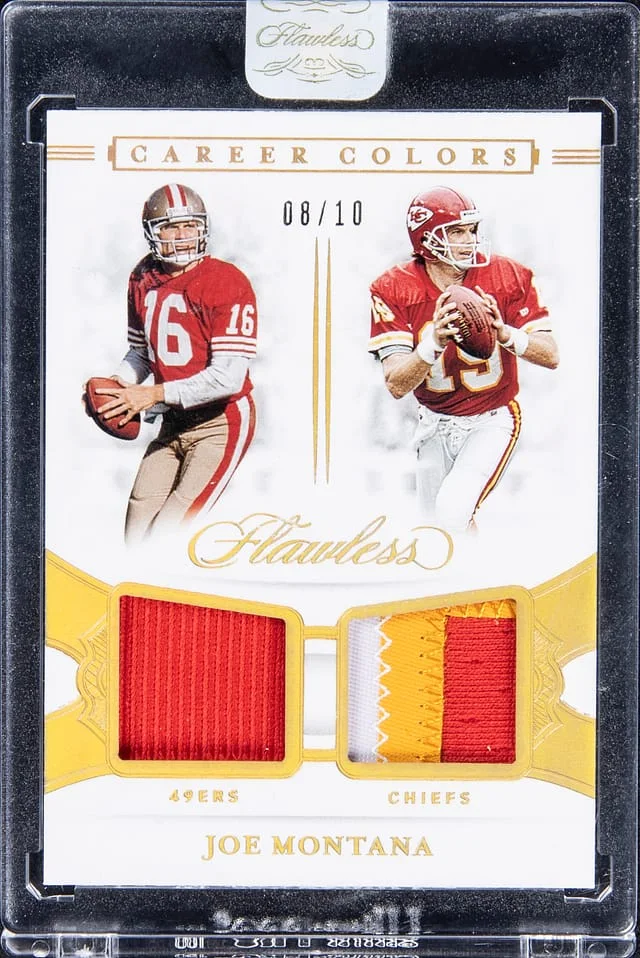 2020 Panini Flawless Joe Montana Career Colors #CC9 card image