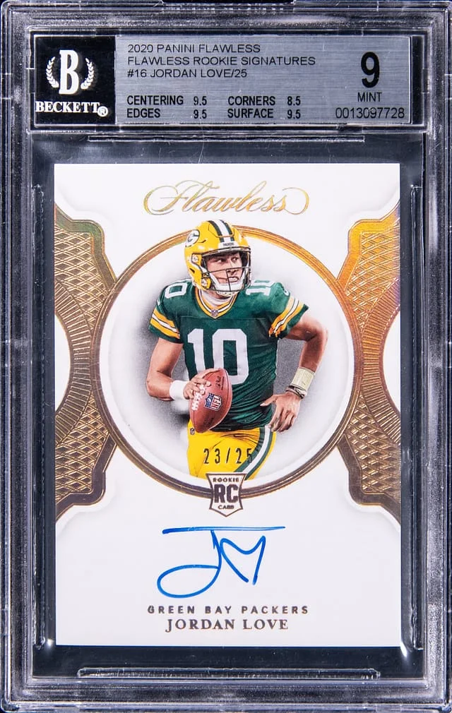 2020 Panini Flawless Jordan Love Flawless Signatures #FRS-JLO card image