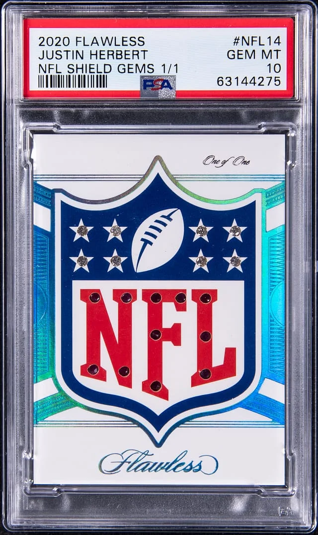 2020 Panini Flawless Justin Herbert NFL Shield Gems #NFL14 card image