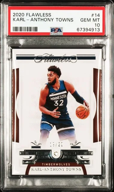 2020 Panini Flawless Karl-Anthony Towns #14 card image
