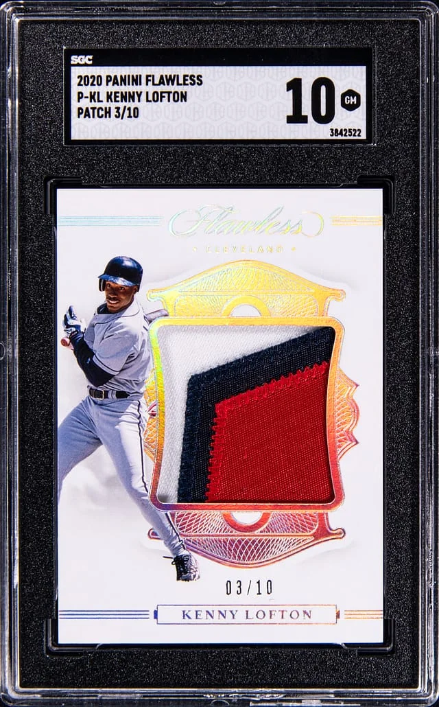 2020 Panini Flawless Kenny Lofton Patch #P-KL card image