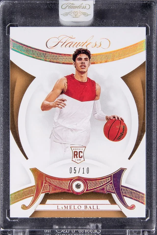 2020 Panini Flawless LaMelo Ball – Panini Encased Collegiate Diamond #3 card image