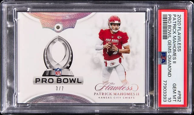 2020 Panini Flawless Patrick Mahomes II Diamond Pro Bowl Gems Diamond #PB2 card image